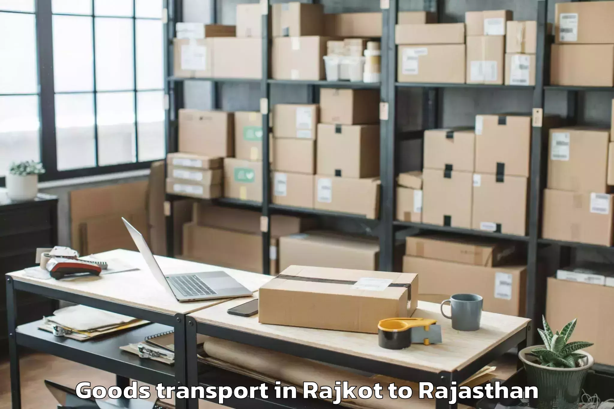 Reliable Rajkot to Bikaner Airport Bkb Goods Transport